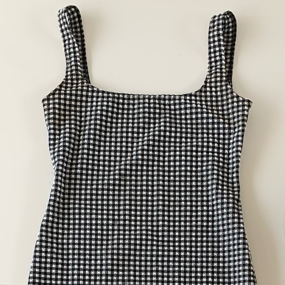 Maryam Nassir Zadeh Checkered Mid Length Dress